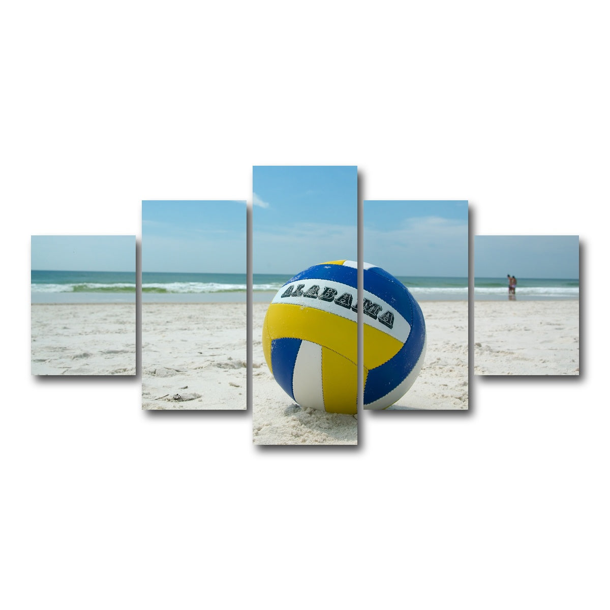 AUTO-MOCKUP WHITE | Volleyball on the beach at Gulf State Park | 5 Piece | Gallery Wrap Canvas | group=5_short