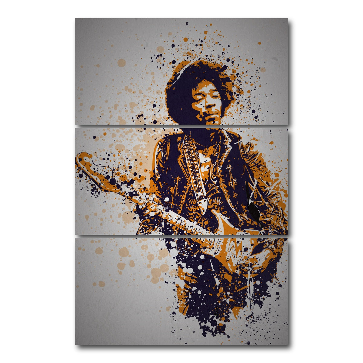 AUTO-MOCKUP WHITE | Voodoo Child | 3 Piece | Gallery Wrap Canvas | group=12x24_stacked