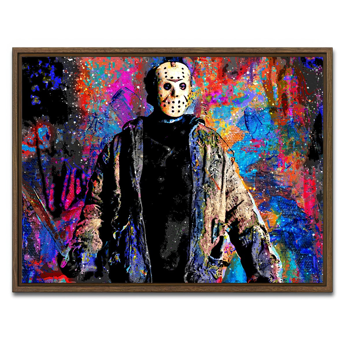 AUTO-MOCKUP WHITE | Voorhees | 1 Piece | Walnut Framed Canvas | group=4x3