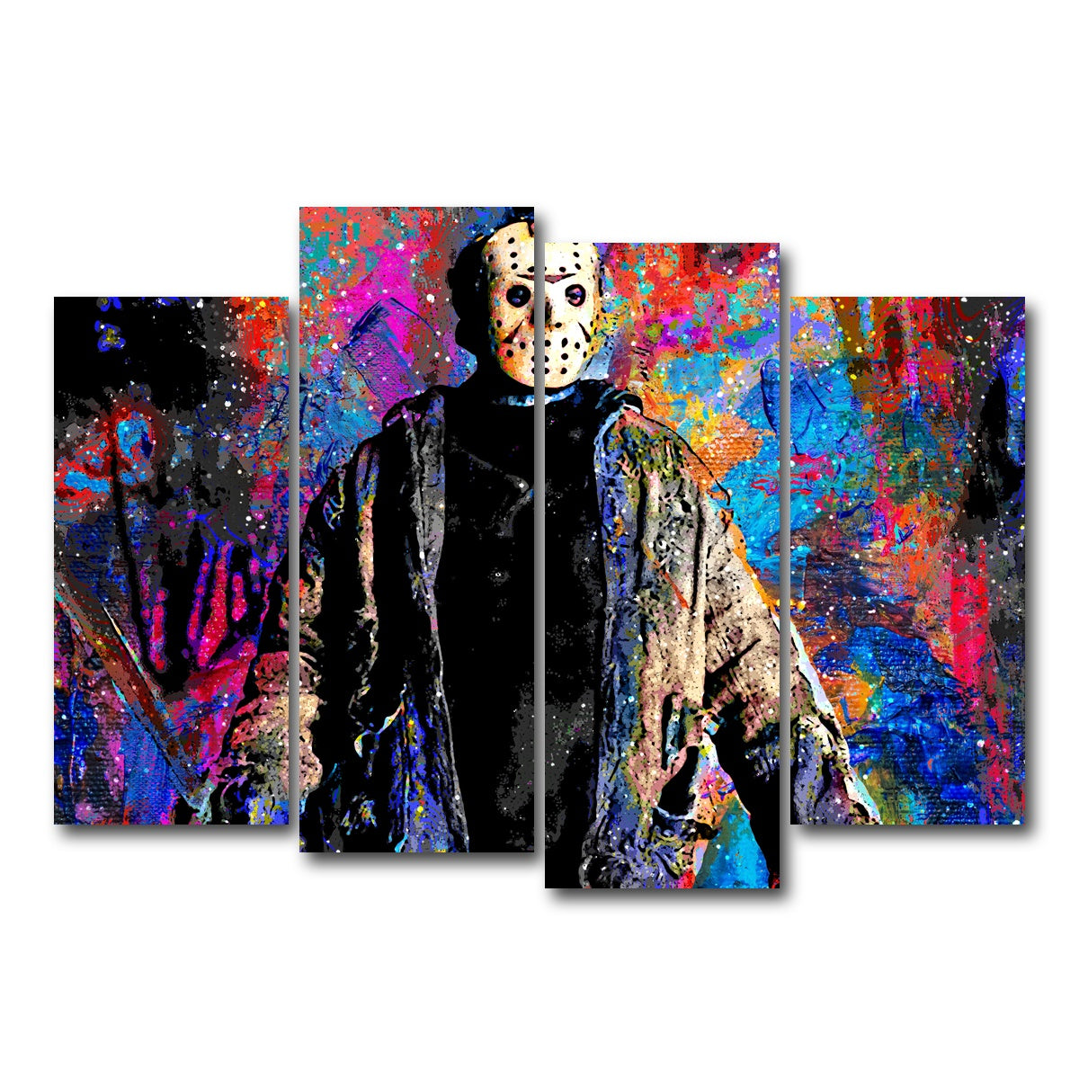 AUTO-MOCKUP WHITE | Voorhees | 4 Piece | Gallery Wrap Canvas | group=4_normal