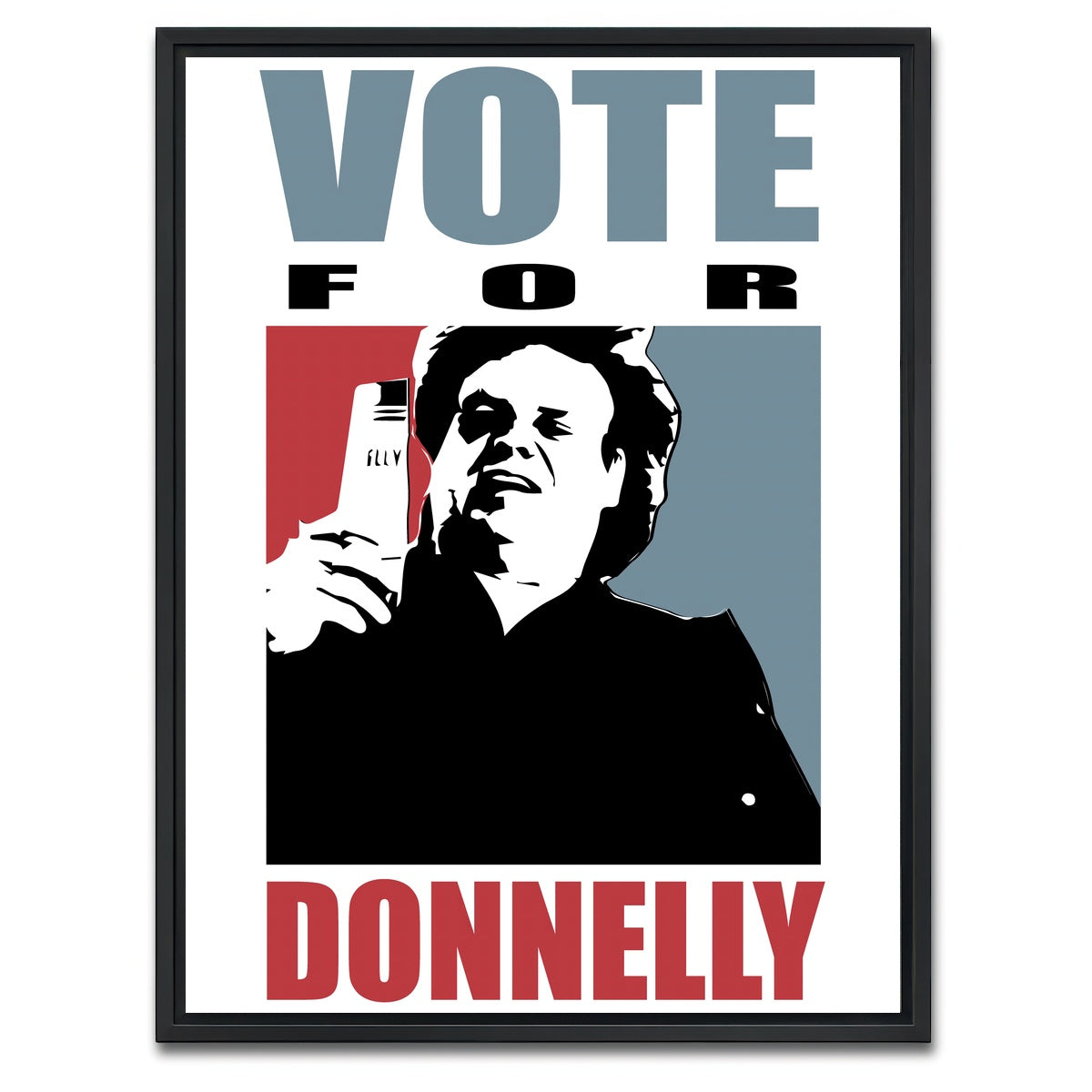 AUTO-MOCKUP WHITE | Vote Donnelly | 1 Piece | Black Framed Canvas | group=3x4