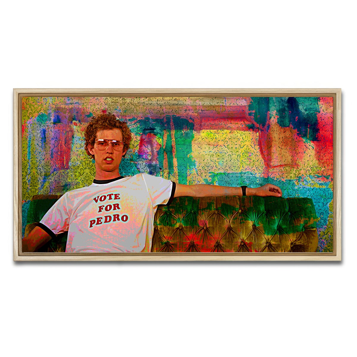 AUTO-MOCKUP WHITE | Vote for Pedro | 1 Piece | Natural Framed Canvas | group=2x1