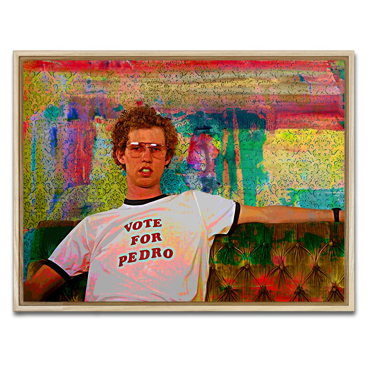 AUTO-MOCKUP WHITE | Vote for Pedro | 1 Piece | Natural Framed Canvas | group=4x3