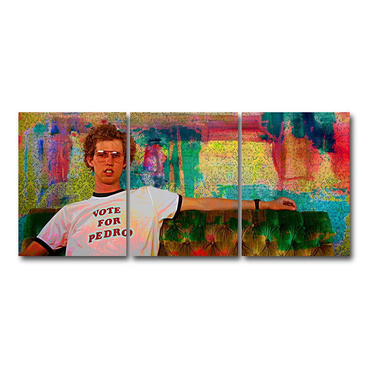 AUTO-MOCKUP WHITE | Vote for Pedro | 3 Piece | Gallery Wrap Canvas | group=18x24