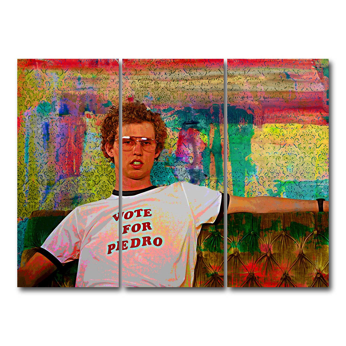 AUTO-MOCKUP WHITE | Vote for Pedro | 3 Piece | Gallery Wrap Canvas | group=8x18