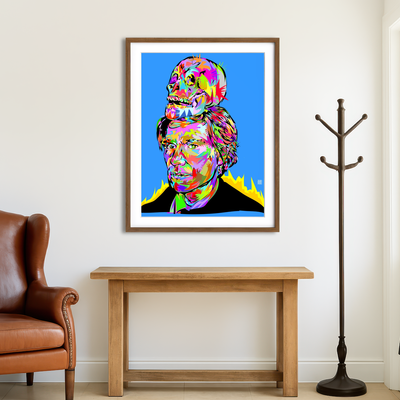 AUTO-MOCKUP ROOM | Warhol Skull Wall Art