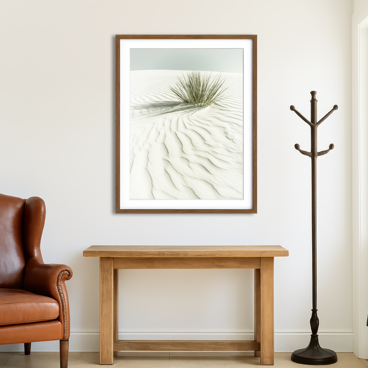 AUTO-MOCKUP ROOM | White Sands Idyllic Scenery Wall Art