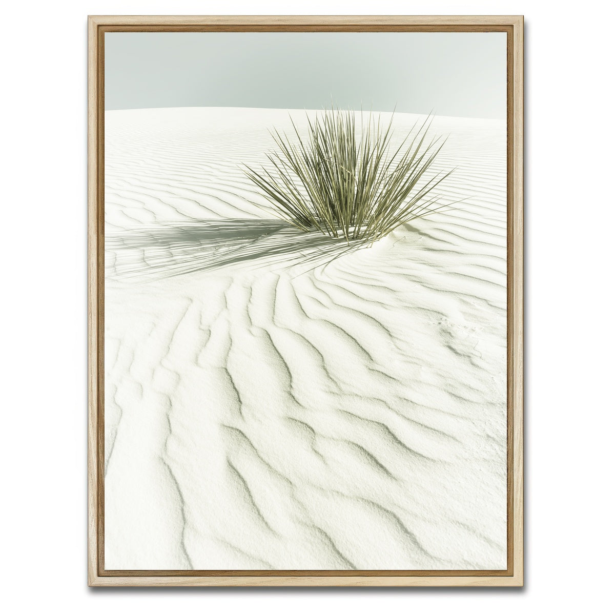 AUTO-MOCKUP WHITE | WHITE SANDS Idyllic scenery | 1 Piece | Natural Framed Canvas | group=3x4