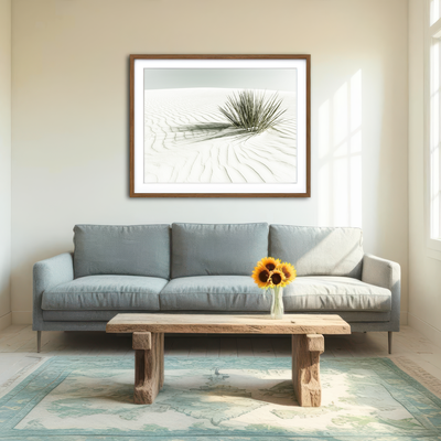 AUTO-MOCKUP ROOM | White Sands Vintage Dune Wall Art