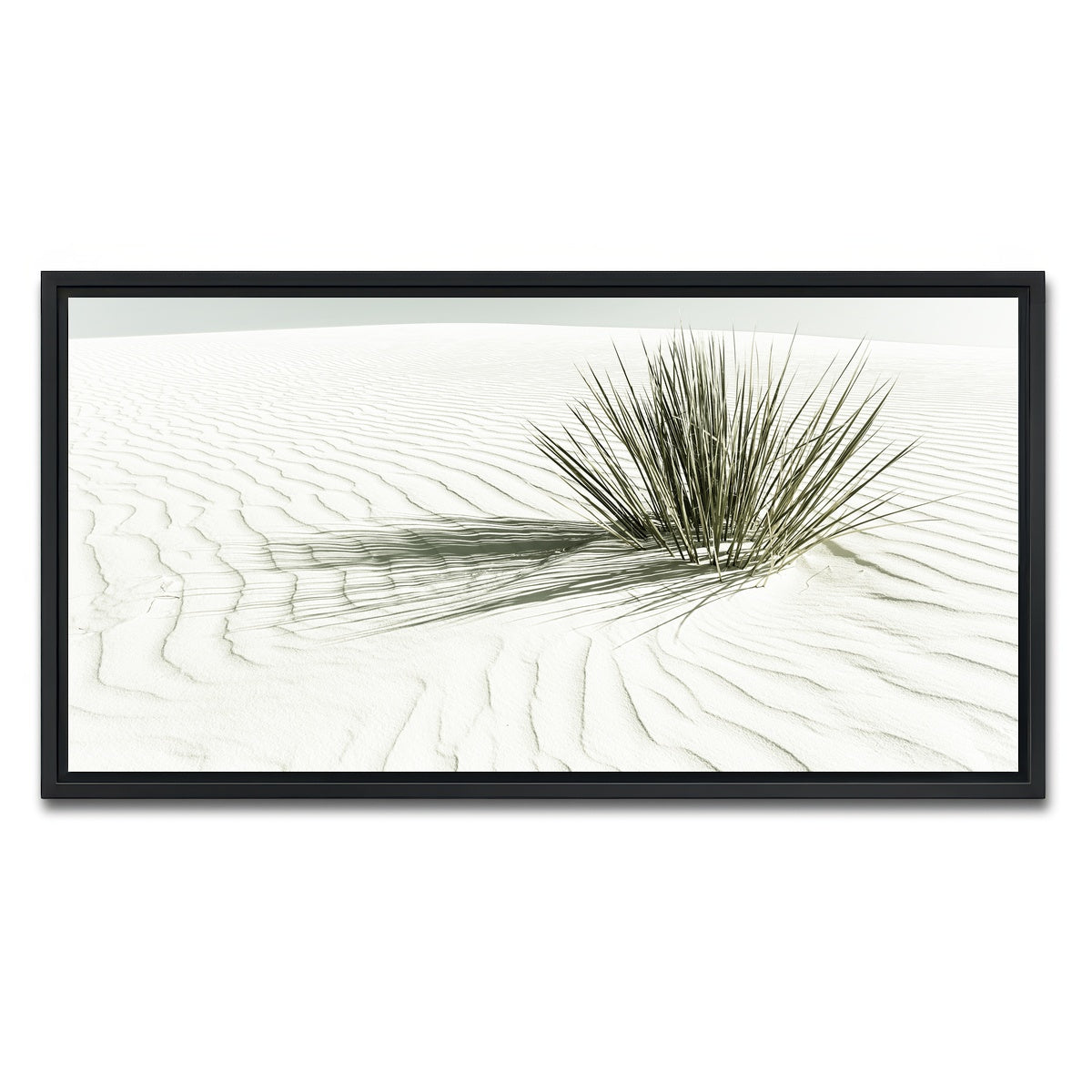 AUTO-MOCKUP WHITE | WHITE SANDS Vintage Dune | 1 Piece | Black Framed Canvas | group=2x1