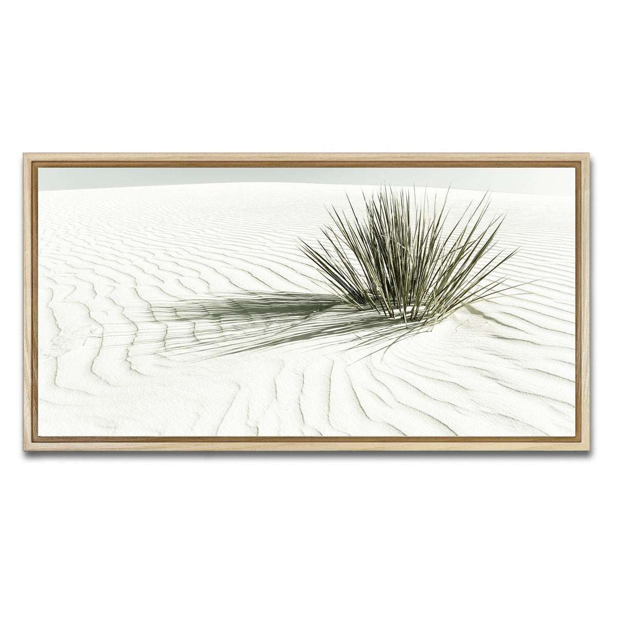 AUTO-MOCKUP WHITE | WHITE SANDS Vintage Dune | 1 Piece | Natural Framed Canvas | group=2x1