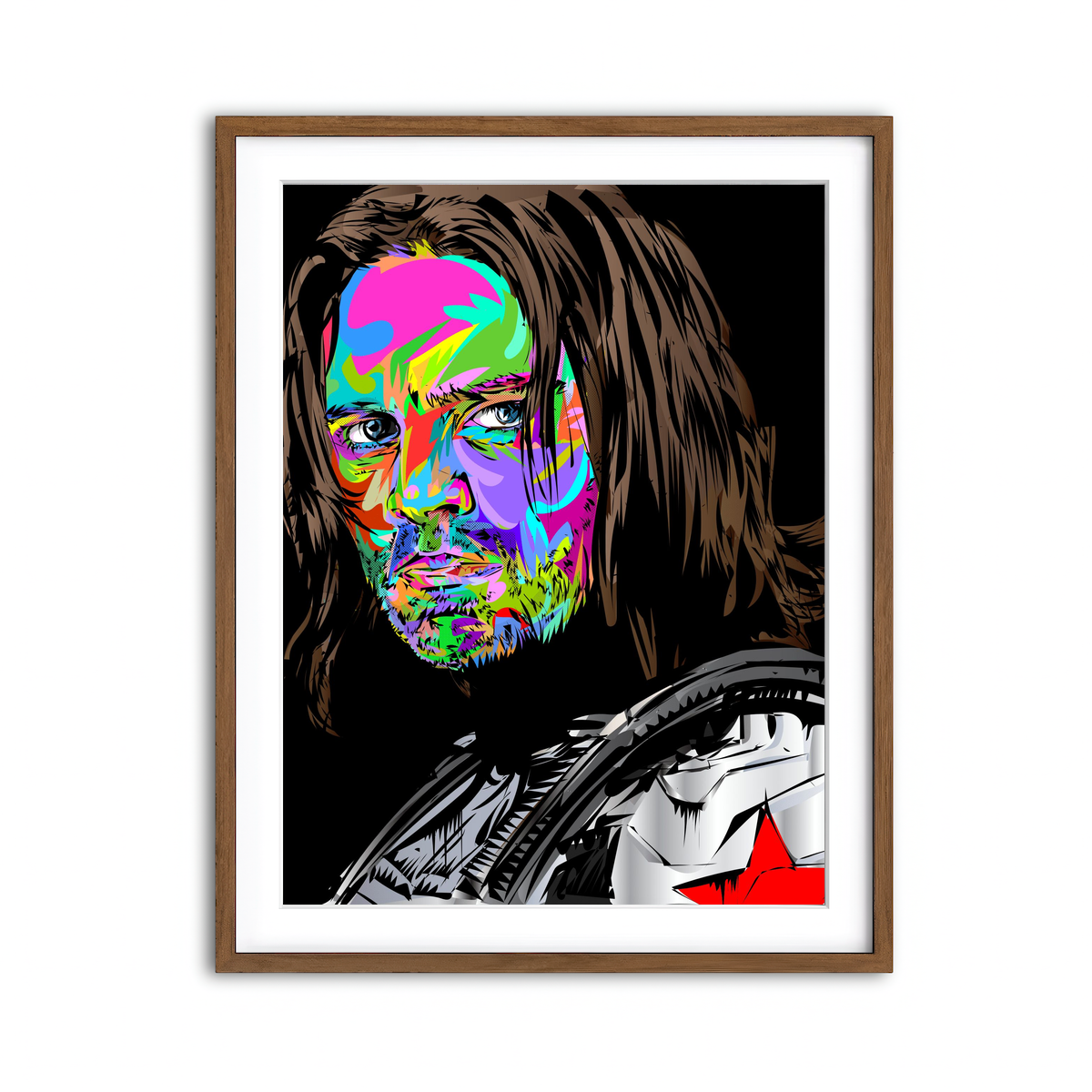 Framed Print 3x4 Walnut