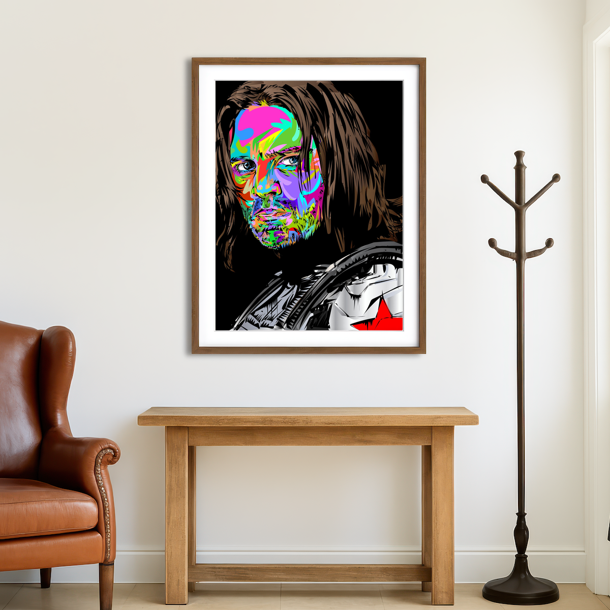 AUTO-MOCKUP ROOM | Winter Soldier Wall Art