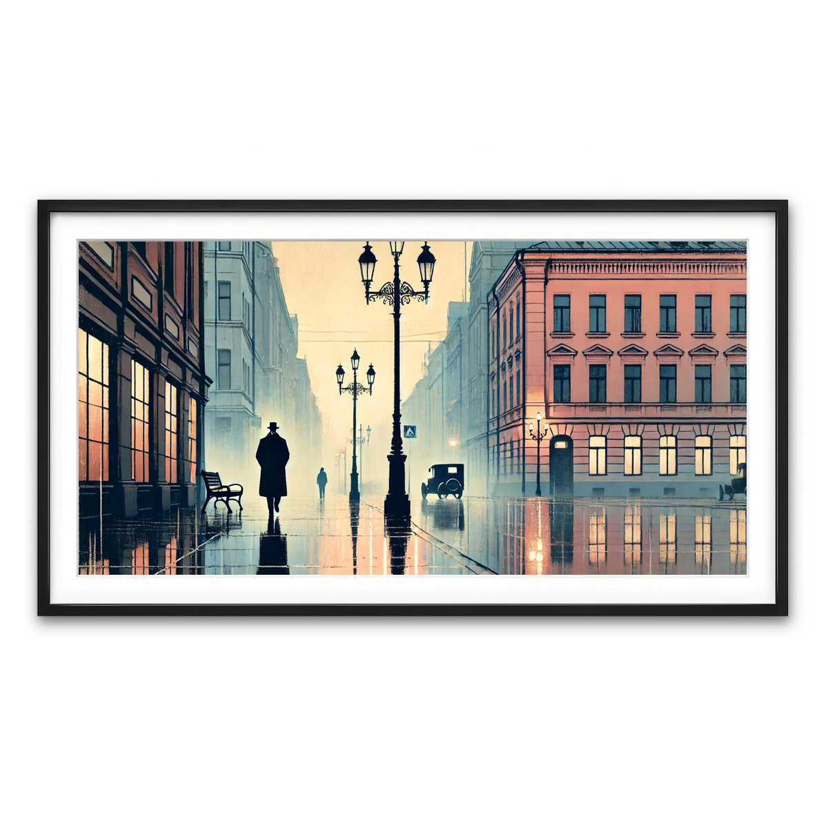 Framed Print 2x1 Black