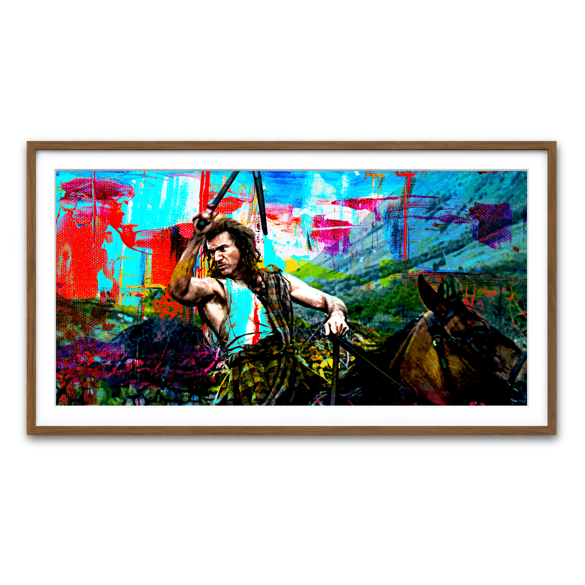 Framed Print 2x1 Walnut