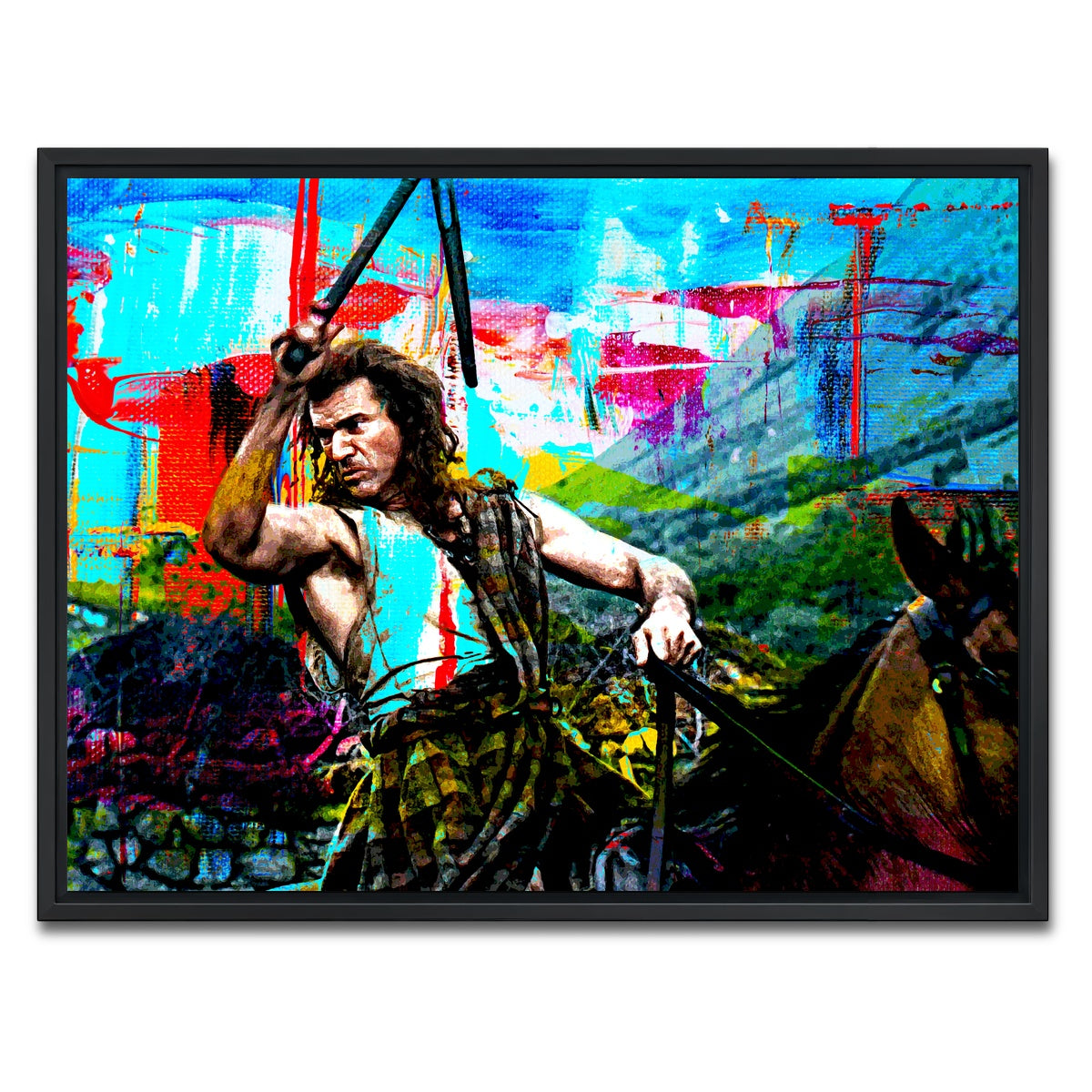 AUTO-MOCKUP WHITE | Wallace Nunchuk | 1 Piece | Black Framed Canvas | group=4x3