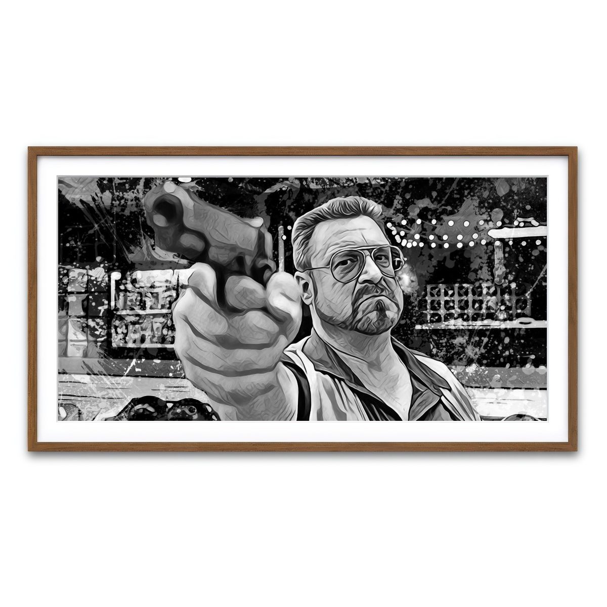 Framed Print 2x1 Walnut