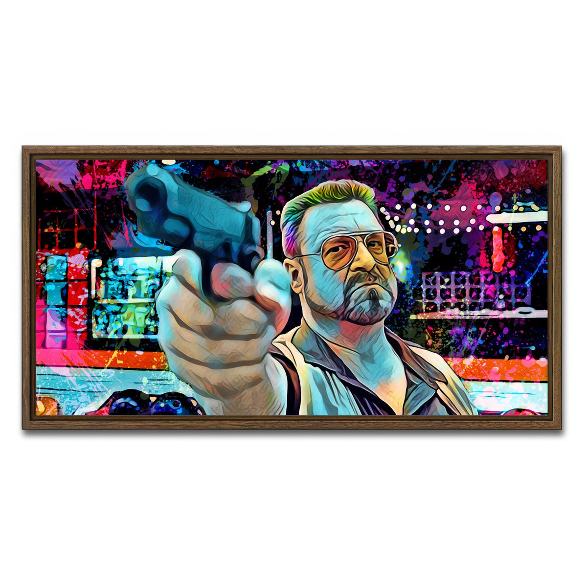 AUTO-MOCKUP WHITE | Walter Sobchak | 1 Piece | Walnut Frame | group=2x1
