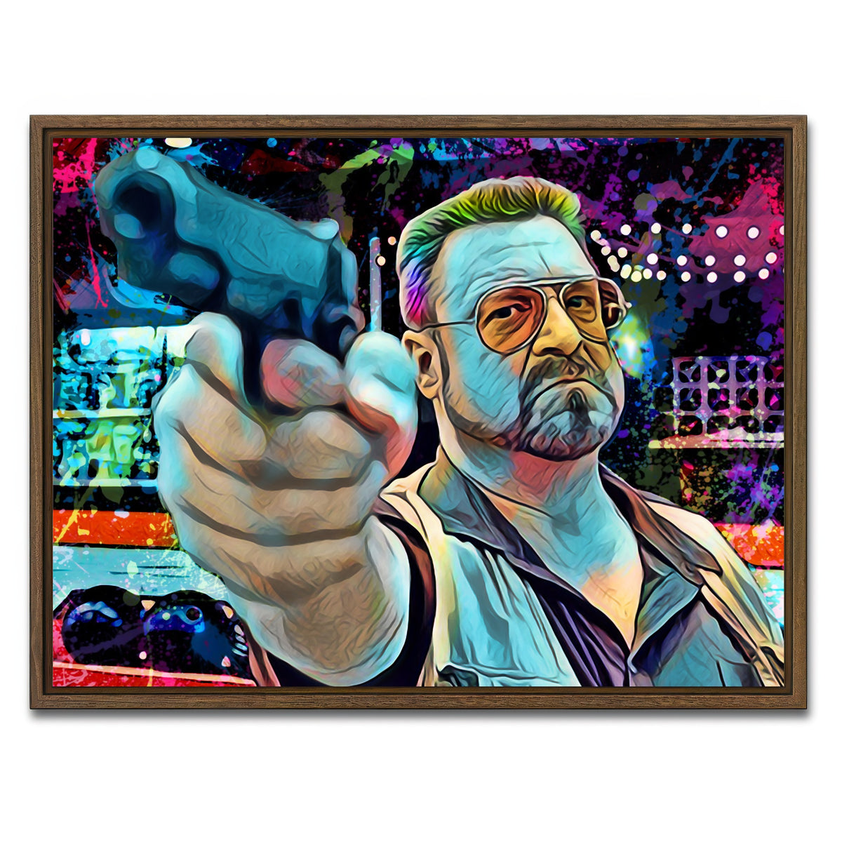 AUTO-MOCKUP WHITE | Walter Sobchak | 1 Piece | Walnut Frame | group=4x3