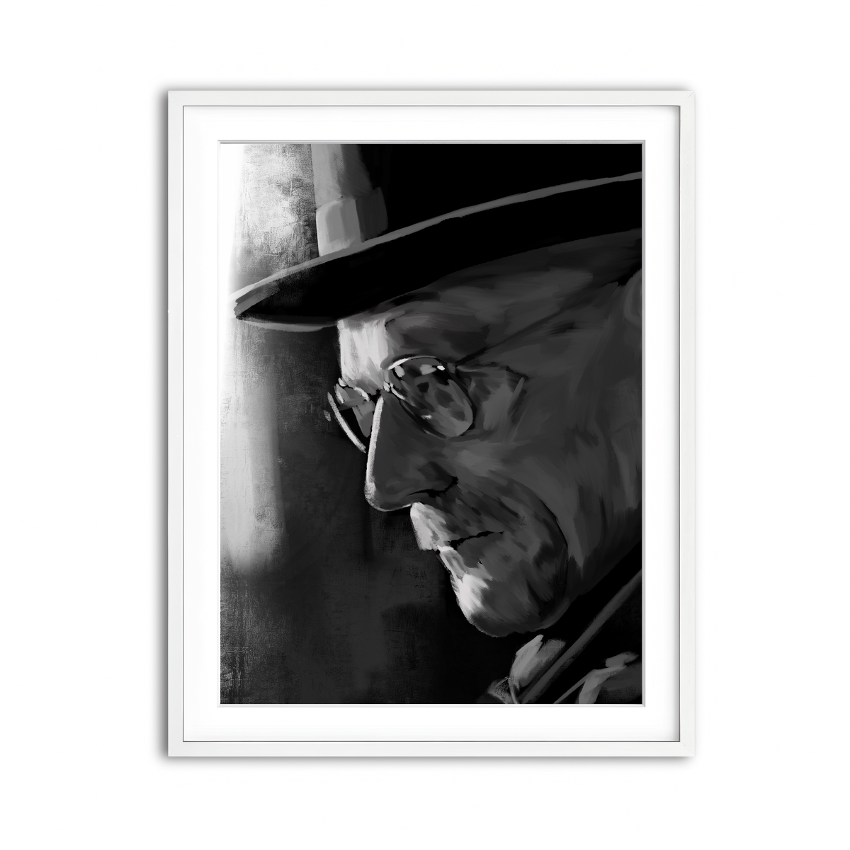 Framed Print 3x4 White