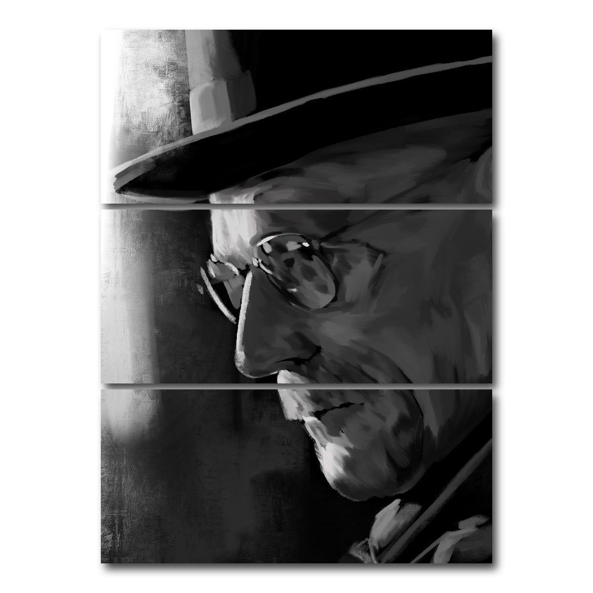 AUTO-MOCKUP WHITE | Walter | 3 Piece | Gallery Wrap Canvas | group=8x18_stacked