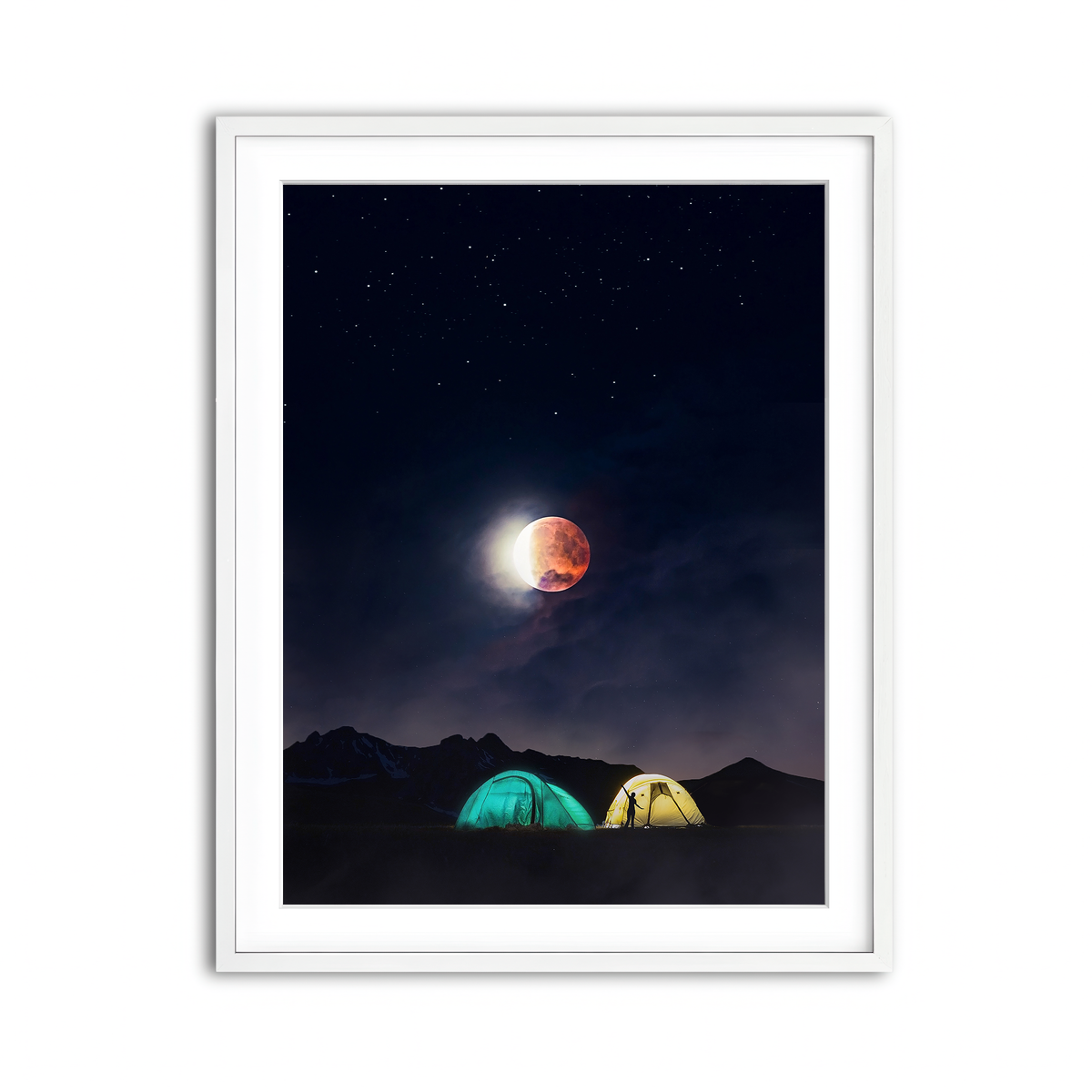 Framed Print 3x4 White