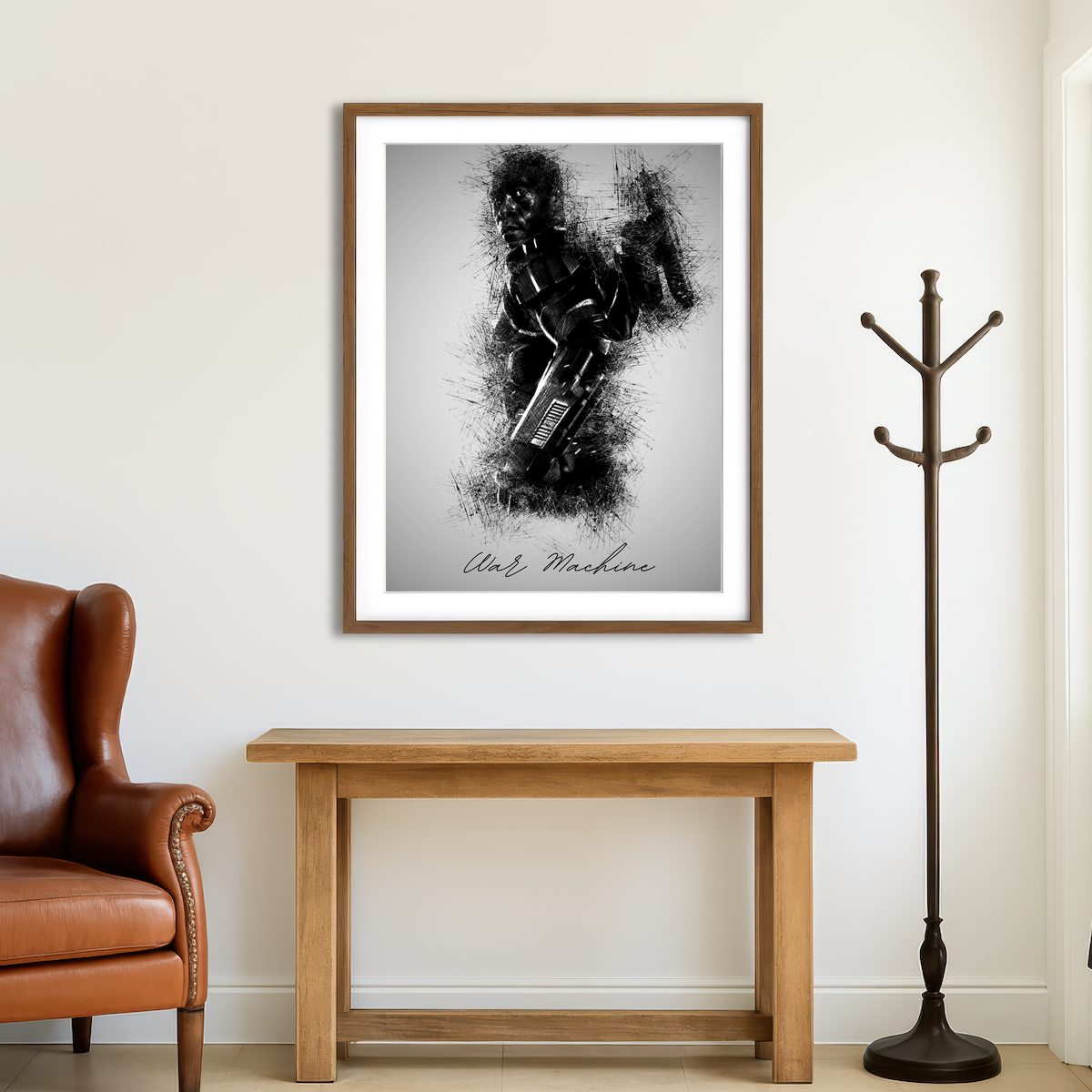 AUTO-MOCKUP ROOM | War Machine Wall Art
