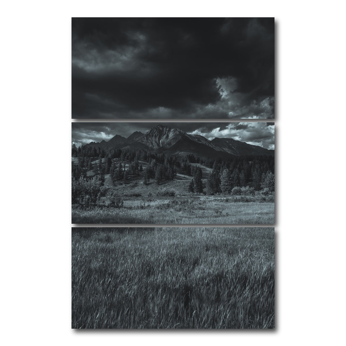AUTO-MOCKUP WHITE | Wardner Fort Steele Road | 3 Piece | Gallery Wrap Canvas | group=12x24_stacked