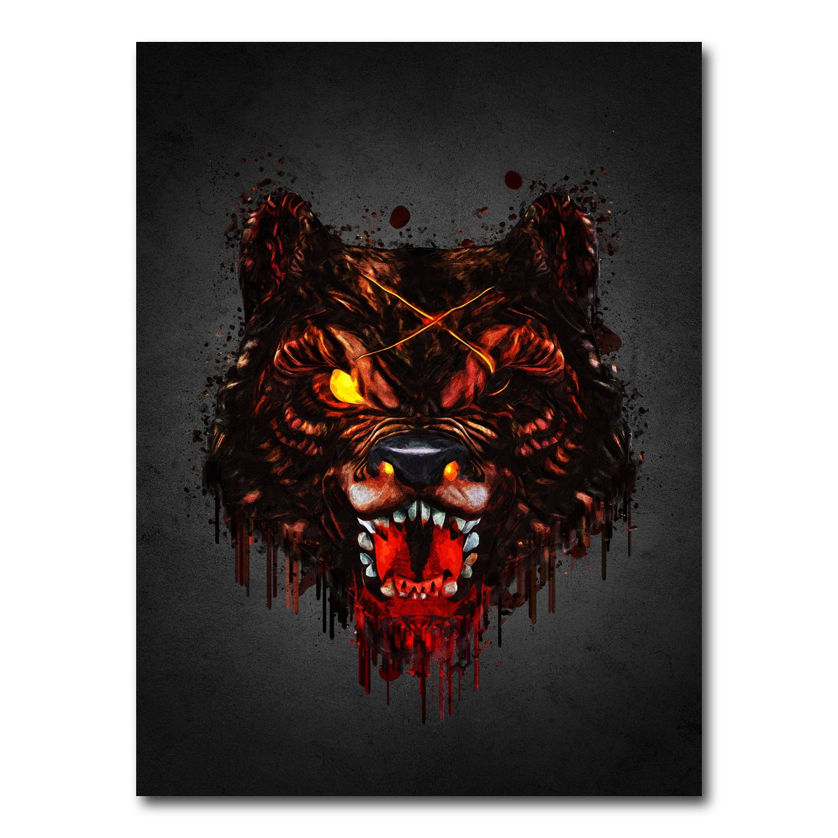 AUTO-MOCKUP WHITE | Warewolf Portrait | 1 Piece | Gallery Wrap Canvas | group=3x4