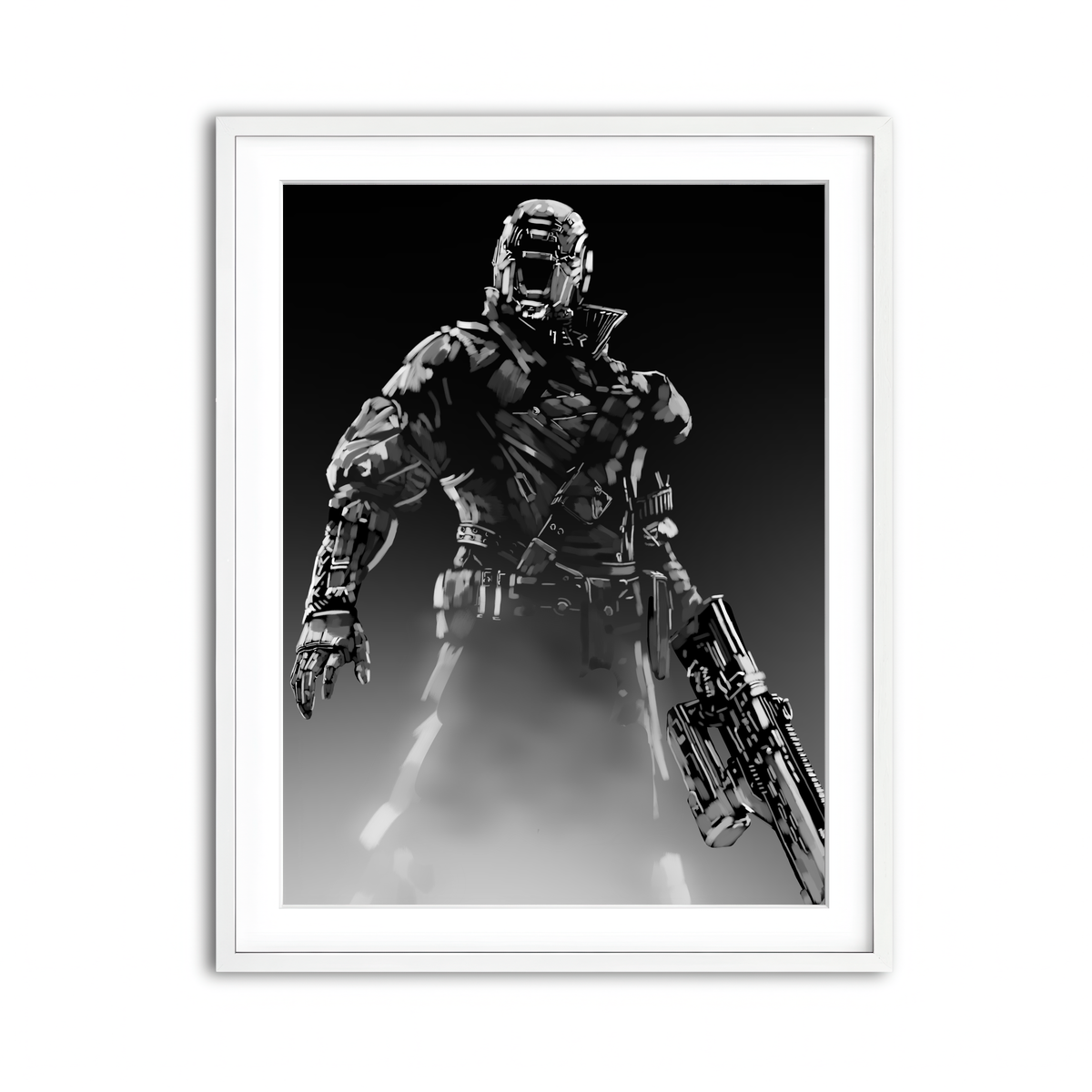 Framed Print 3x4 White