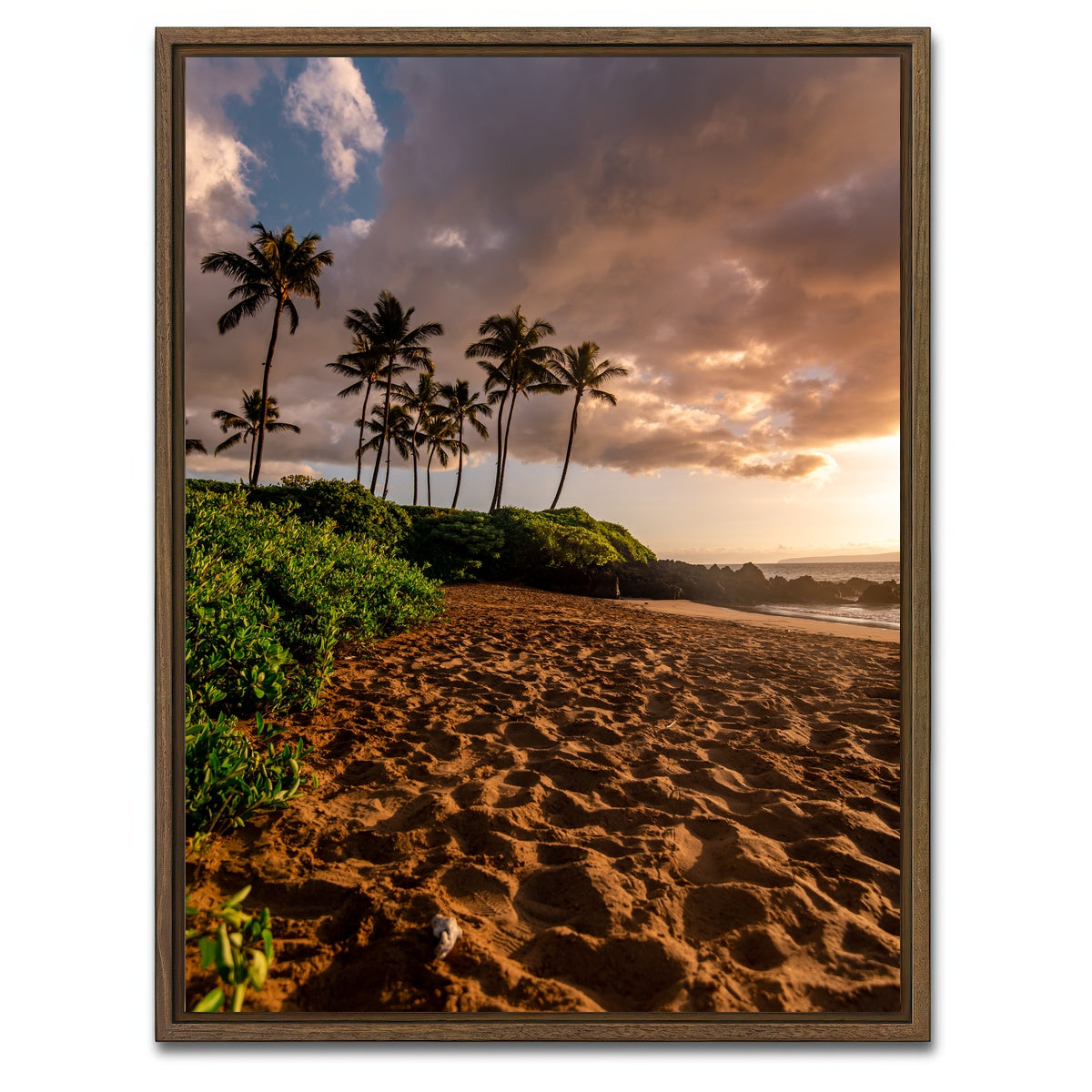 AUTO-MOCKUP WHITE | Warm Beach | 1 Piece | Walnut Framed Canvas | group=3x4