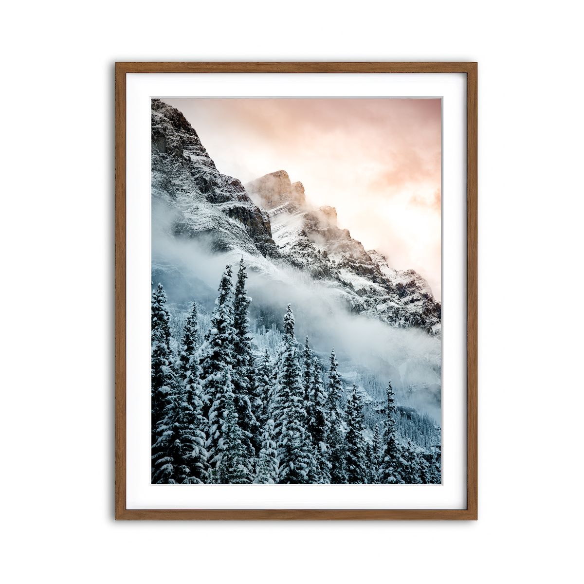 Framed Print 3x4 Walnut