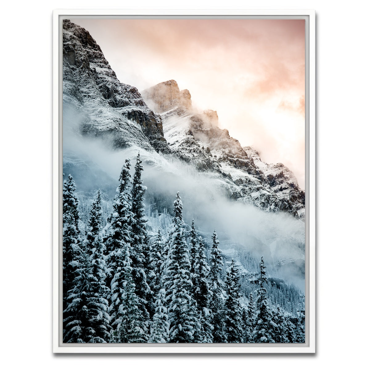 AUTO-MOCKUP WHITE | Warm and Cold | 1 Piece | White Framed Canvas | group=3x4
