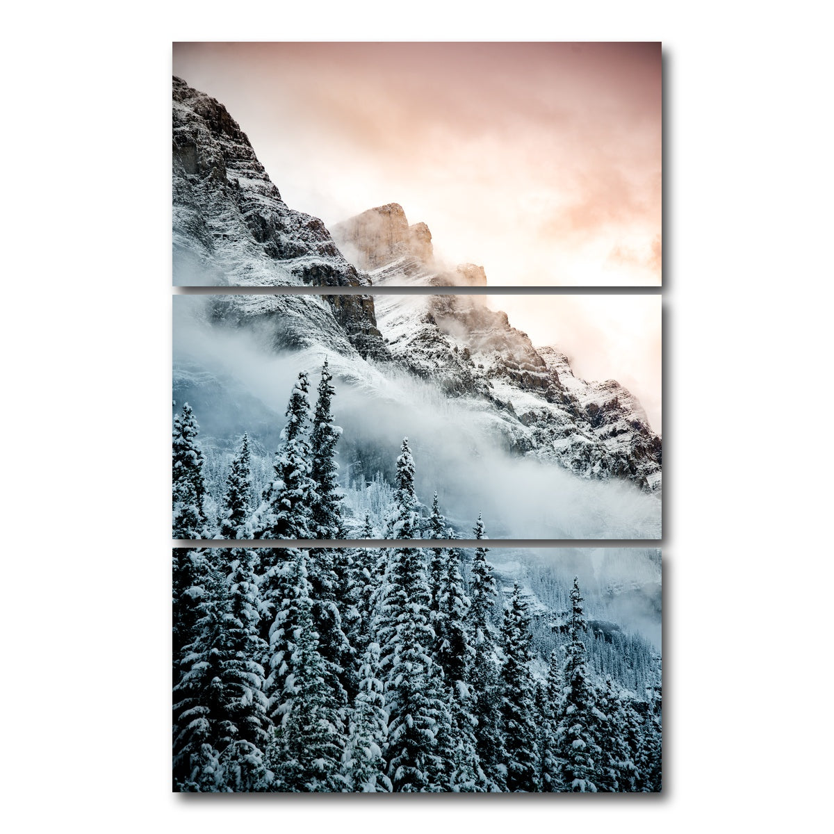 AUTO-MOCKUP WHITE | Warm and Cold | 3 Piece | Gallery Wrap Canvas | group=12x24_stacked