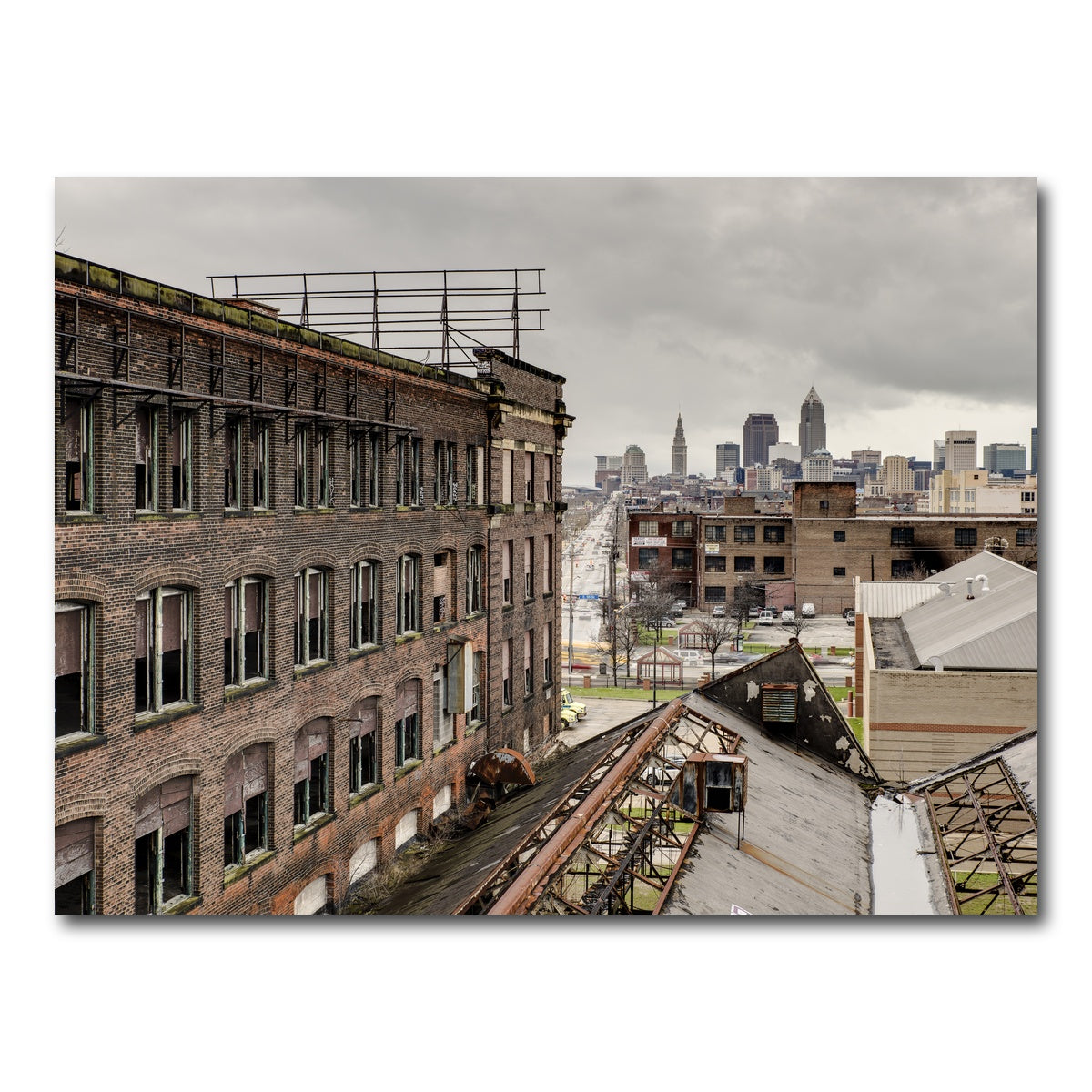 AUTO-MOCKUP WHITE | Warner & Swasey Overlooking Cleveland | 1 Piece | Gallery Wrap Canvas | group=4x3
