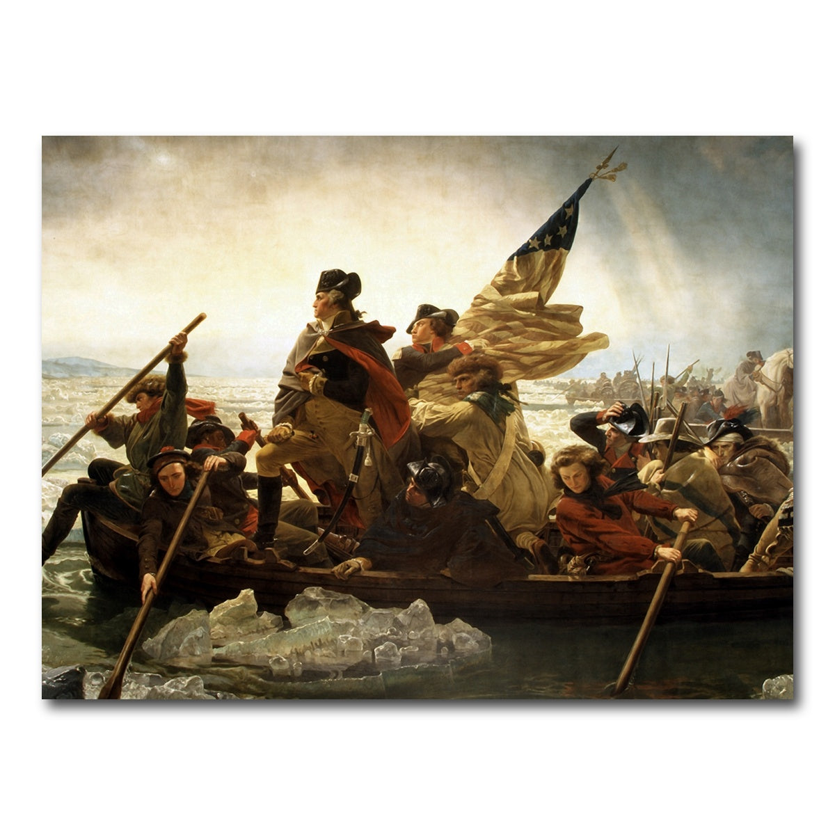 AUTO-MOCKUP WHITE | Washington Crossing the Delaware | 1 Piece | Gallery Wrap Canvas | group=4x3