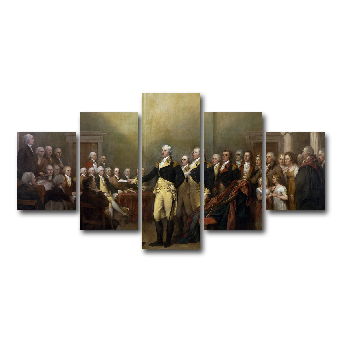 AUTO-MOCKUP WHITE | Washington Resignation | 5 Piece | Gallery Wrap Canvas | group=5_short