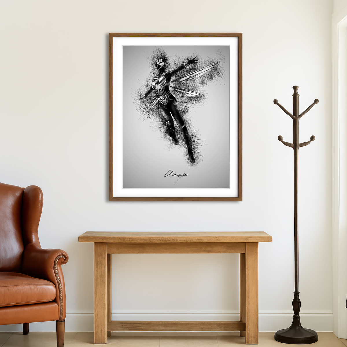 AUTO-MOCKUP ROOM | Wasp Wall Art