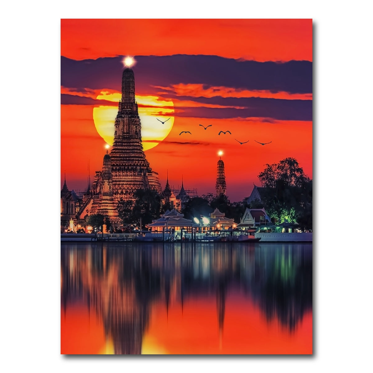 AUTO-MOCKUP WHITE | Wat Arun Ratchawararam | 1 Piece | Gallery Wrap Canvas | group=3x4