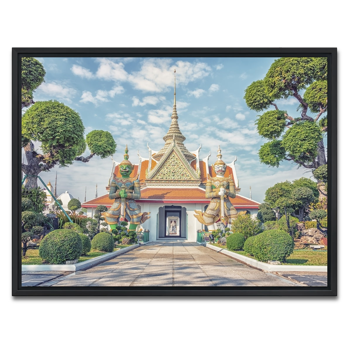 AUTO-MOCKUP WHITE | Wat Arun | 1 Piece | Black Framed Canvas | group=4x3