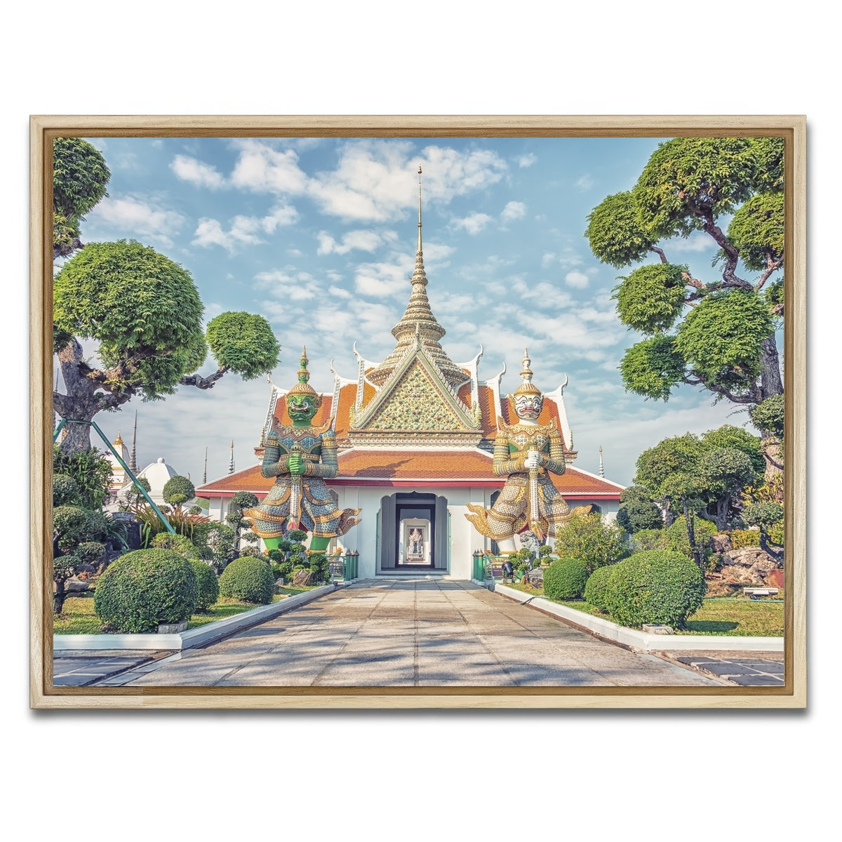 AUTO-MOCKUP WHITE | Wat Arun | 1 Piece | Natural Framed Canvas | group=4x3