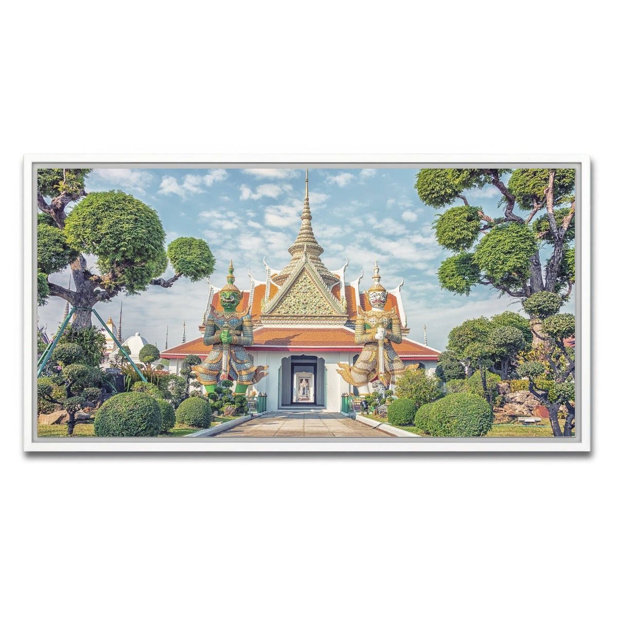 AUTO-MOCKUP WHITE | Wat Arun | 1 Piece | White Framed Canvas | group=2x1