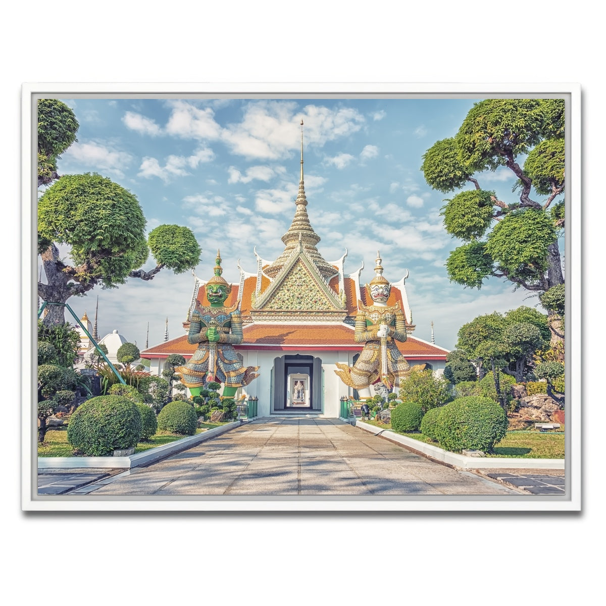 AUTO-MOCKUP WHITE | Wat Arun | 1 Piece | White Framed Canvas | group=4x3