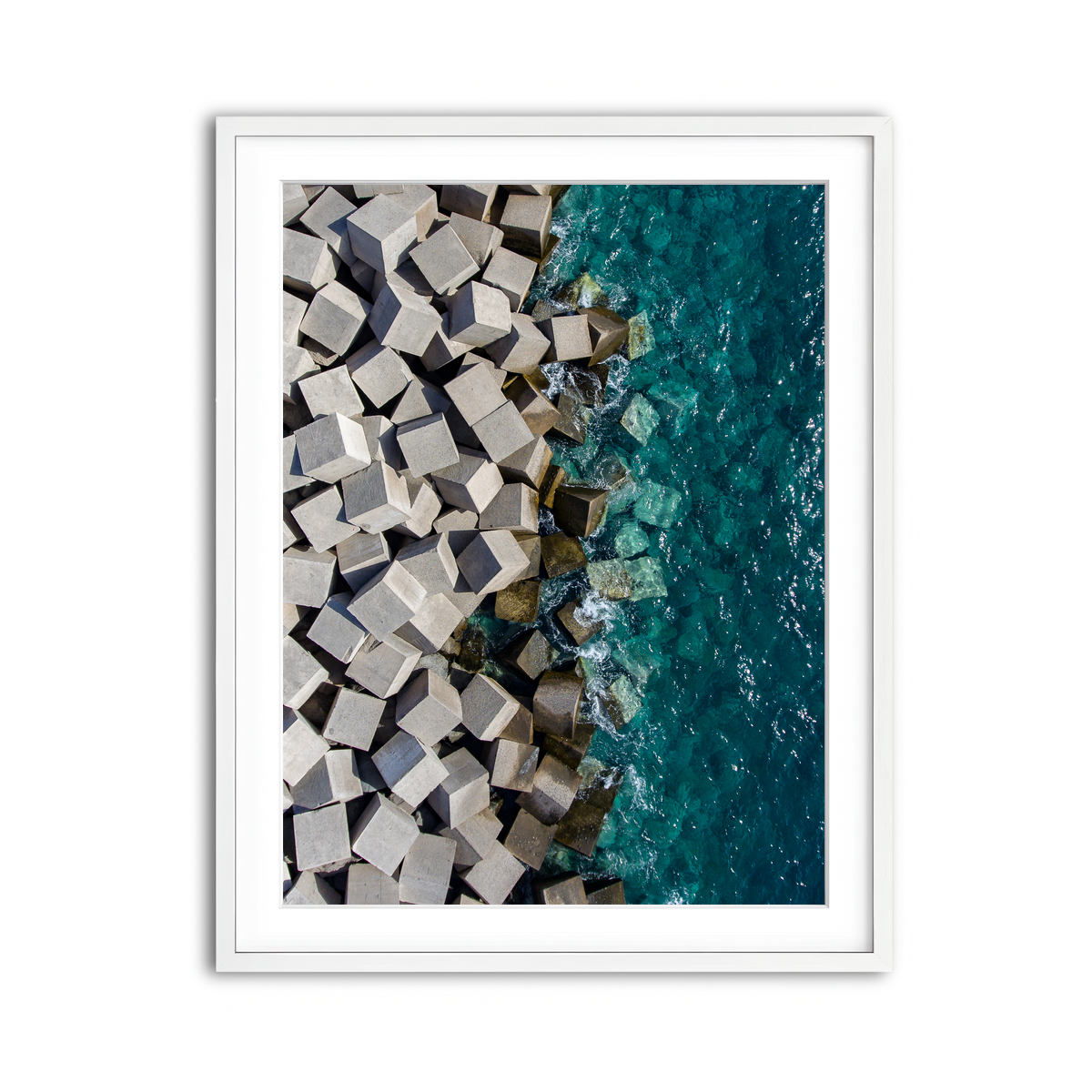 Framed Print 3x4 White