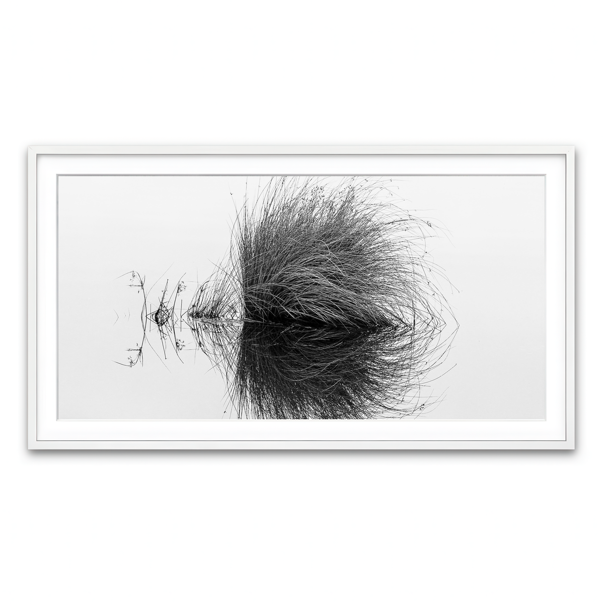 Framed Print 2x1 White