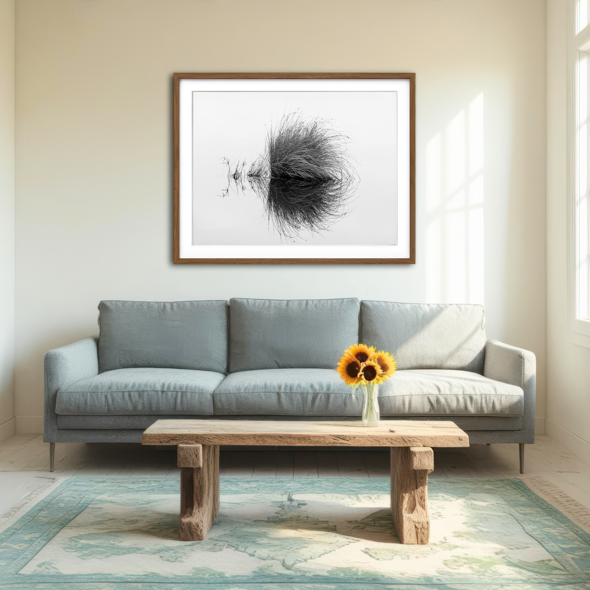 AUTO-MOCKUP ROOM | Water Bush Wall Art