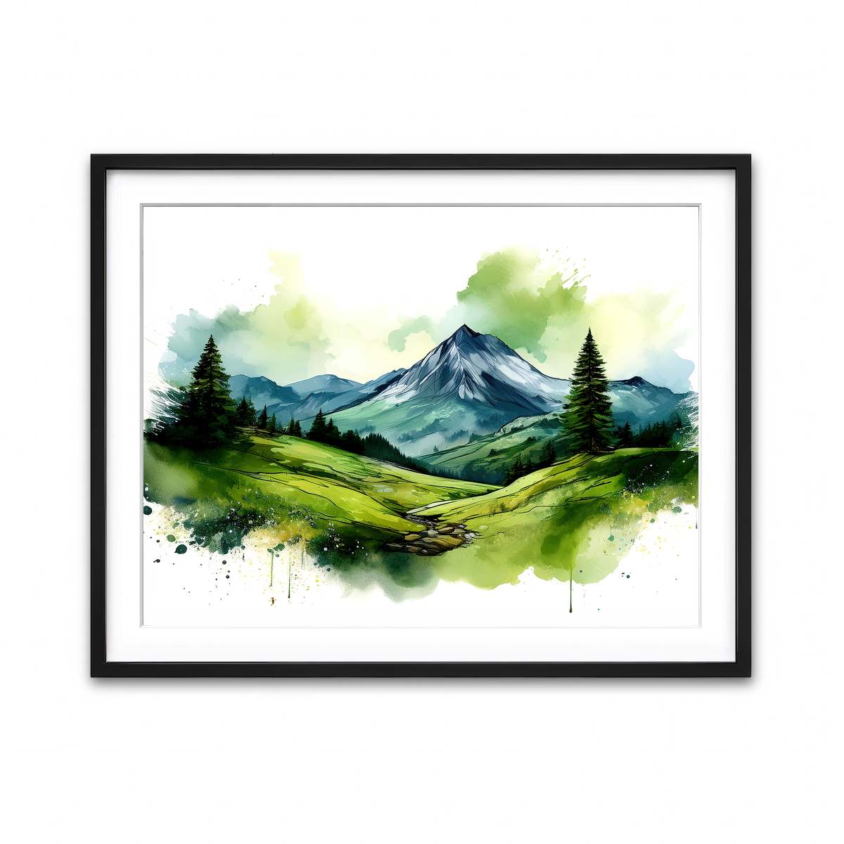 Framed Print 4x3 Black
