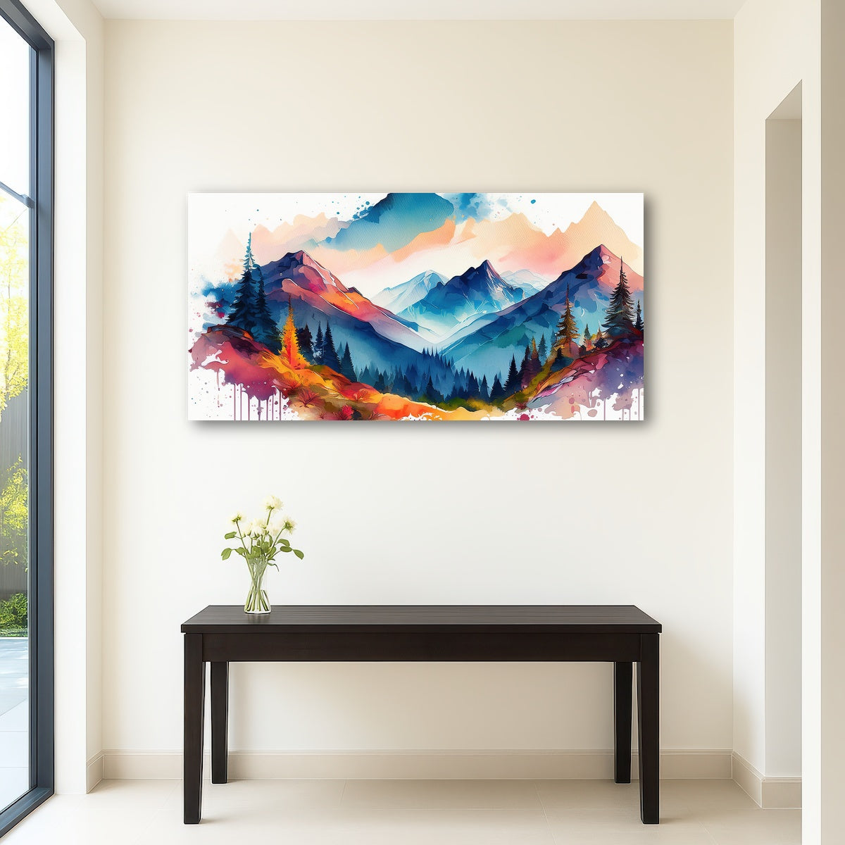 AUTO-MOCKUP ROOM | Water Color Mountain