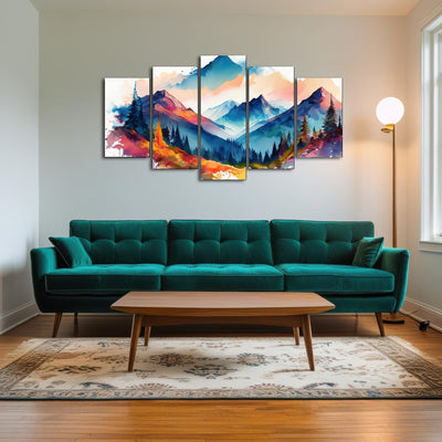 AUTO-MOCKUP ROOM | Water Color Mountain