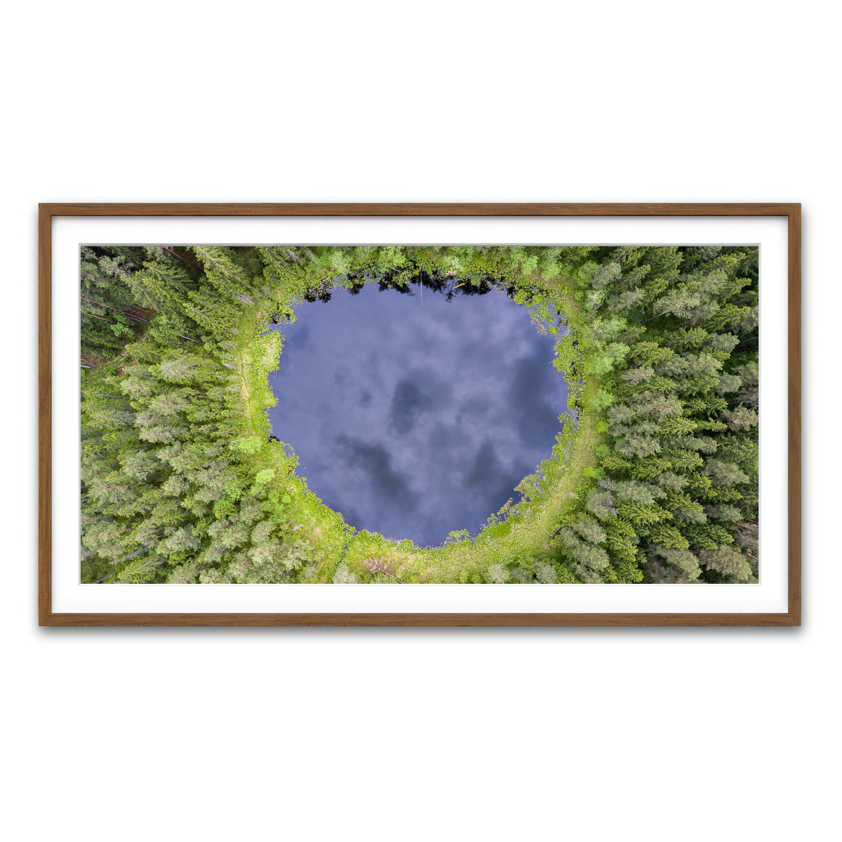 Framed Print 2x1 Walnut